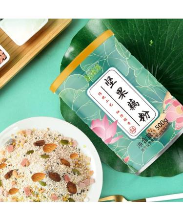 Black Sesame Fruit and Nut Lotus Root Powder Soup Instant Brewed Breakfast Nut Lotus Root Powder Soup Nutritious and Healthy Porridge (5 can) - Buy Online on SooperMarket.com