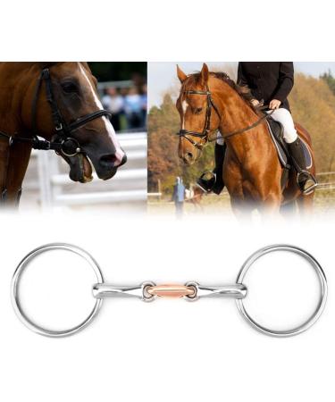 Salutuya Double Broken Water Bridle - 11.5 cm Stainless Steel Anatomical Bit for Gentle Riding - International Shipping - Buy Online on SooperMarket.com