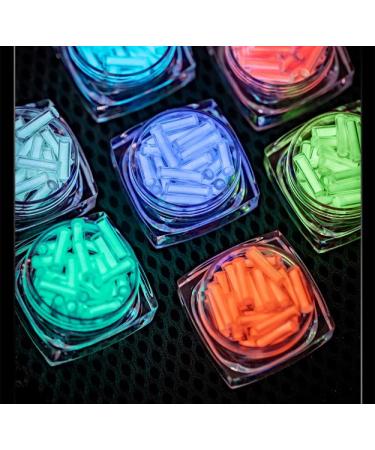 Sharamado 8Pcs Glass Luminous Vial 2 * 6mm - Glow in The Dark Tubes - Rare Earth Materials - EDC Players - DIY Accessories & Decor - Buy Online on SooperMarket.com