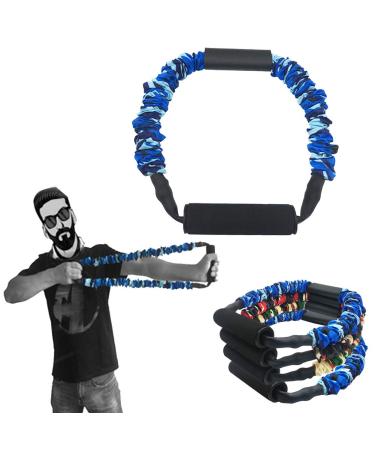 FOSER Archery Band Open Bow Resistance Trainer Arm Strength Training Bow Training Tensioner Archery Fitness Machine 50LBs