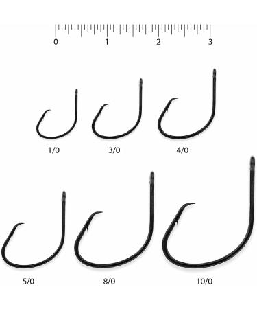 Team Catfish Double Action Circle Hooks 10/0 - Wide Gap, Needle Sharp Point - Black - Buy Online on SooperMarket.com