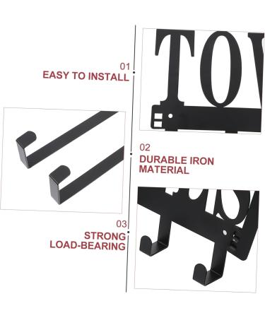 Alipis 1pc Door Hook Hand Towel Hook Towel Hooks Door Towel Hanger Iron Storage Hook Jewelry Back Door - Buy Online on SooperMarket.com