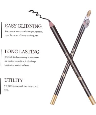 FOYTOKI 8pcs Beauty Eyebrow Pen Eyebrow Pencil Wooden Makeup Accessories 1 count (Pack of 1) Coffee - Buy Online on SooperMarket.com