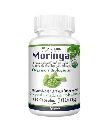 Nia Pure Nature Moringa-Organic Capsules Moringa-500mg-120 caps