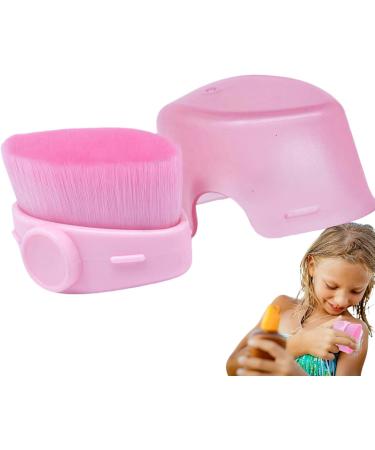 Sunscreen Brush | Foundation Brush for Sunscreen Precise Control - Quick-Drying Fiber Bristles Cosmetic Brushes for Liquid Foundation Contour Pink - Buy Online on SooperMarket.com