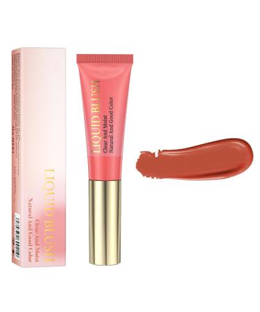 Lovelycat Pink Powder Powder Blusher Liquid Beauty Stick Shiny Velvet Texture Easy to Mix Soft Powder Powder Blusher Makeup Lasting Soft Natural Dew Durable (05# One Size) 05# 1 g (Pack of 1)
