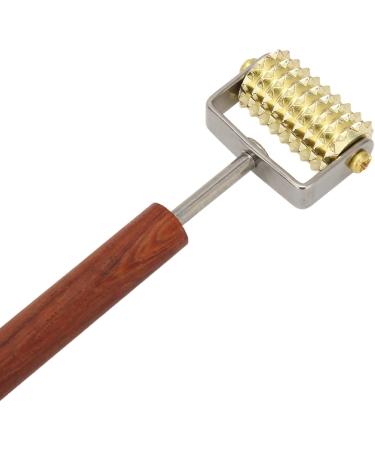Double Head Face Massage Roller with Copper Wooden Handle | Promote Circulation & Skin Health | Acupoint Pressing Tool for Spa-Like Relaxation - Buy Online on SooperMarket.com