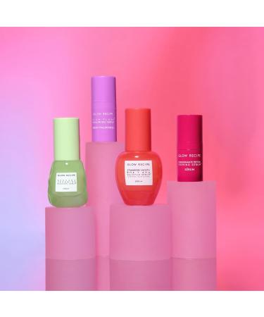 Glow Recipe Serum Wardrobe Kit - Avocado Ceramide, Strawberry BHA+AHA, Plum Plump Hyaluronic Acid, Pomegranate Peptide Firming - 4-Piece Set - Buy Online on SooperMarket.com