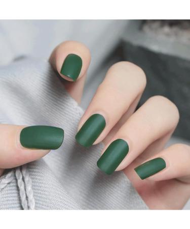 TBeautfave Matte Nail Varnish Green Nail Polish Quick Dry Nail Polishes Long Lasting No Need Cure Nail Polish Velvet Finish Highly Pigmented Non Toxic DIY Nail Art Manicure - Buy Online on SooperMarket.com