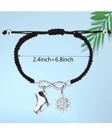 MyoSpark Ice Skating Bracelet - Figure Skater Gift for Skate Lovers | Skater Jewelry for Ice Skating Team - Ice Skating Card Included - Buy Online on SooperMarket.com