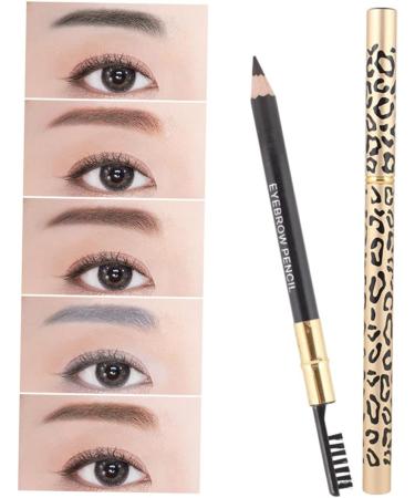 PLAFOPE 4 Pcs Eyebrow Pencil Brush Microblading Eyebrow Pen Double Tip Eyebrow Pencil Pigment Brown - Buy Online on SooperMarket.com