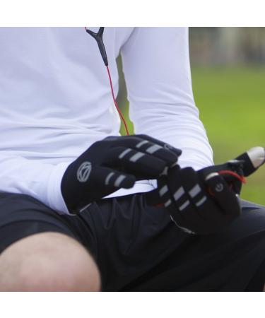 Zensah Smart Running Gloves - Large Black | Touch Screen Compatible - Buy Online on SooperMarket.com