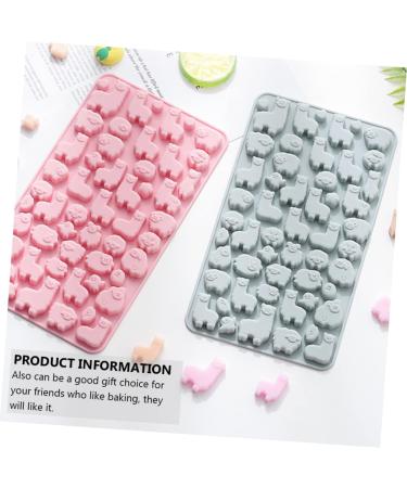 Zerodeko 2pcs Chocolate Silicone Mold Silicone Fondant Rubber Candy Molds Candy Gummy Molds Silicone Mold Making Kit Animal Candle Molds Soap Alpaca-Shape Mold Cake Mold Silica Gel Lollipop 23.2X12.9X1.1CM Random Color - Buy Online on SooperMarket.com