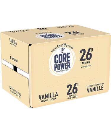 Core Power Protein Drink Vanilla 414mL Bottles Pack of 12