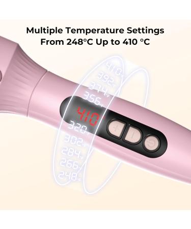 Thermal Brush 1.5 in Volumizing Brush Curling Iron Heated Curling Brush Ceramic Tourmaline Ionic Curling Comb Dual Voltage Travel Curling Iron with Brush LCD Display 10 Temperatures Heated Round Brush Pink - Buy Online on SooperMarket.com