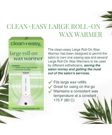 Clean + Easy Large Roll-On Wax Warmer - Professional Waxing Spa System - Unit (120V) - Buy Online on SooperMarket.com