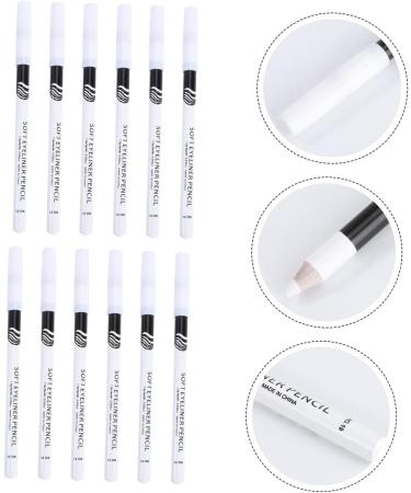 HAPINARY 48 Pcs Eyeliner Pencil Sweat Resistant Liquid Eyeliner Liquid Eyeshadow White Marker Pen Wooden Pole - Buy Online on SooperMarket.com