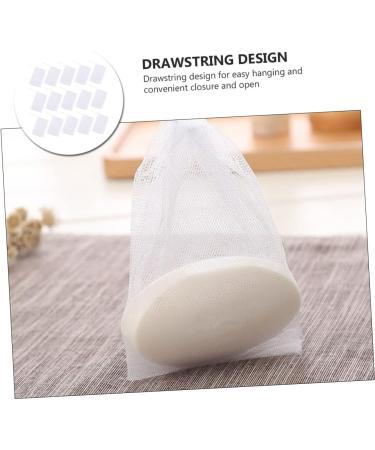Mikinona 100 Pcs Soap Foam Net Body Bar Soap Exfoliating Soap Pouch Loofah Soap White or - Buy Online on SooperMarket.com