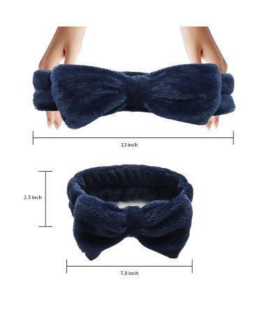 Merkaunis 42 Pcs Cute Bow Hair Band Set - Adjustable Fluffy Headbands for Skincare, Shower, Yoga - Perfect Women and Girls Gift - Buy Online on SooperMarket.com