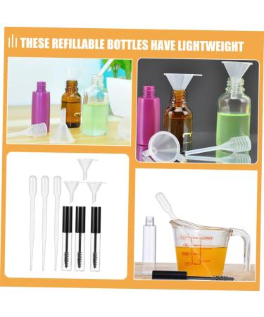 WOONEKY 9 Set Empty Mascara Bottle Eyelash Cream Tube Eyelash Growth Oil Bottle Tube Bottle Abs Transparent - Buy Online on SooperMarket.com