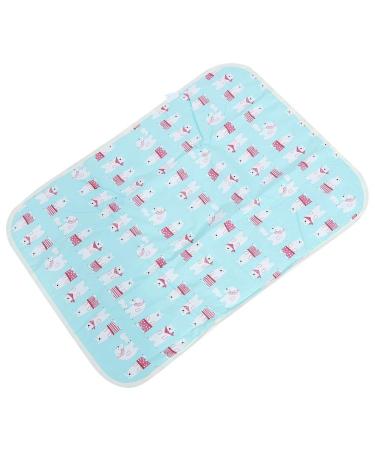 Buy Waterproof Breathable Baby Mattress Wrap - Washable & Reusable Diaper Support for Kids & Adults (Blue) | International Shipping Available - Buy Online on SooperMarket.com