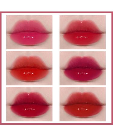 6 Colors Lip Tint Stain Set - Korean Lip Gloss Plumping Liquid Lipstick - Long Lasting & Waterproof Lip and Cheek Tint - High Pigment Vivid Colors - Lip Makeup Set - Buy Online on SooperMarket.com