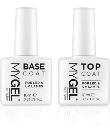 MyGel Nail Gel Polish Kit with UV Lamp - 4 Colours, Top & Base Coat, Mylee Prep + Wipe Remover - White Lamp Included - Buy Online on SooperMarket.com