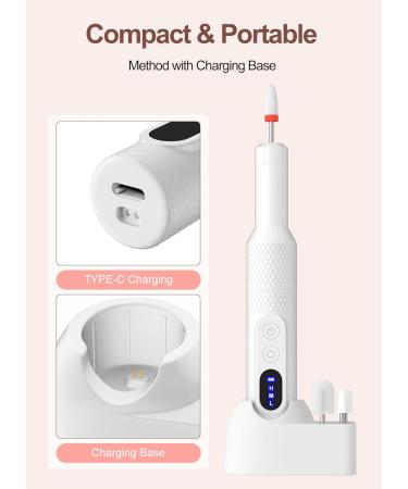 Portable Electric Nail File 12 Drill Bits Rechargeable Base - Adjustable Speed Manicure & Pedicure Set for Acrylic & Gel Nails - Buy Online on SooperMarket.com