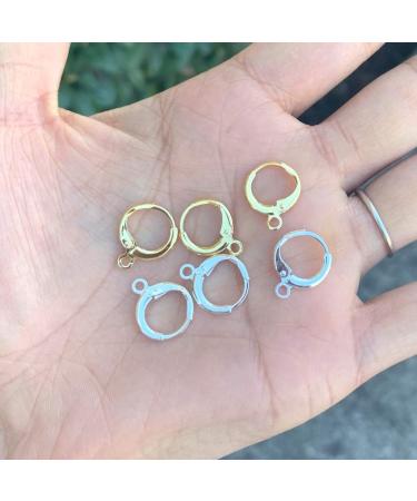 50pcs Adabele Gold Plated Brass Leverback Earring Hooks - Hypoallergenic & Tarnish Resistant - Buy Online on SooperMarket.com