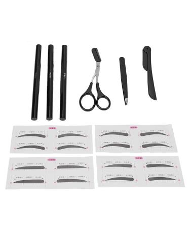 Professional Eyebrow Care Set - Trim Tweezers Scissors & Razor for Men & Women | Portable All-in-One Kit - Buy Online on SooperMarket.com