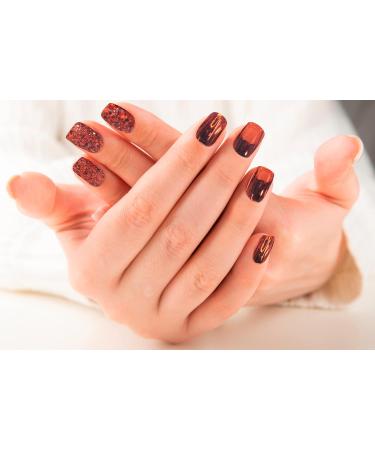 Townley Girl 96 Pcs Stick on Nails Set | Glitter-Glamup & Metallic Press- On Nail Sets for Girls | Self-Adhesive Artificial Nails Pink - Buy Online on SooperMarket.com