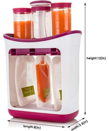 Squeeze Station Baby Food Maker - Homemade Pouch Filling Station with Storage Bags for Babies and Toddlers - Buy Online on SooperMarket.com