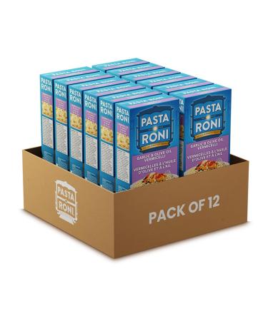 Pasta-Roni Garlic & Olive Oil Vermicelli Vermicelli in a Garlic and Olice Oil Flavoured Sauce 130g (Pack of 12) Garlic & olive oil Pack of 12