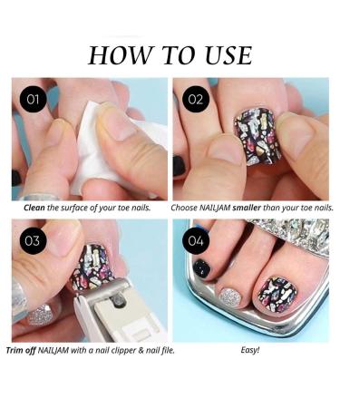 RODAKY Glossy White Press On Toe Nails for Women - 24PCS Fashion False Toenail Full Cover Acrylic Foot Nails - Buy Online on SooperMarket.com