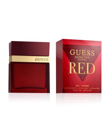 Guess Seductive Red Men/Homme Eau de Toilette Cologne Spray For Men 3.4 Fl. Oz. Eau de Toilette 3.4 Fl Oz (Pack of 1)
