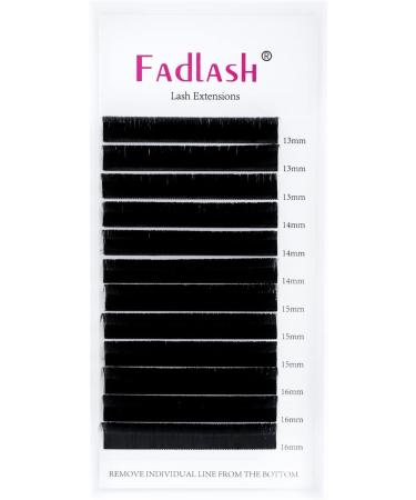 Easy Fan Lashes C Curl 0.07 13-16mm | Mixed Length Russian Lashes for Natural Look | Self Fanning Eyelash Extensions (0.07-C-1316) - Buy Online on SooperMarket.com