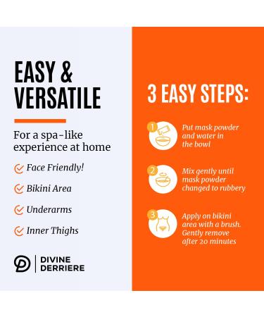Divine Derriere Vajacial Hydrogel Mask - Premium Turmeric & Vitamin C Peel-Off Hydro Jelly Facial Mask - Deeply Purifying & Hydrating - 7.05 oz - Buy Online on SooperMarket.com