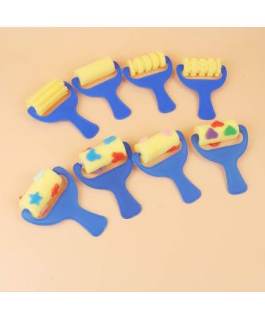 STOBOK Drawing Sponge Roller Brush Set for Kids - 8 Piece Graffiti DIY Tool Kit - Buy Online on SooperMarket.com
