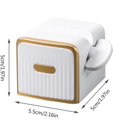 Ecoriendly Toothpaste Tube Squeezer Cream Tube Squeezer Wall-Mounted Toothpaste Dispenser for Toothpaste Cream Foam White - Buy Online on SooperMarket.com
