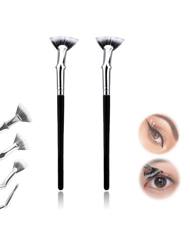 Dolly Mascara Fan Brush, Dolly Mascara Fan Brush Anjoize, Anjoize Eyelash Brush Creates Flawless, Clump-Free Lashes (2pcs)
