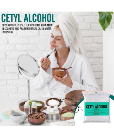 Cetyl Alcohol for Homemade Cosmetics - 7.06 oz | Thickening Agent & Emulsifier for Lipsticks Body Butter Lotions & Hair Products - International Shipping Available - Buy Online on SooperMarket.com