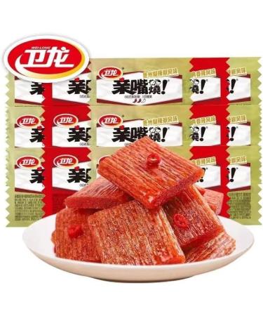 Weilong Qinzuishao Spicy Strips Latiao 12g/Bag Kissing Spicy Stick Small Gluten Ready-to-Eat hot and Spicy Gluten Famous Chinese Special Snack Gift Pack Instant Casual Snack (Spicy Flavor 80bag) Spicy flavor 80bag - Buy Online on SooperMarket.com