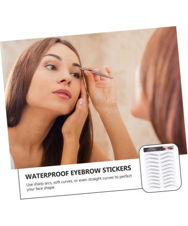 WOFASHPURET 3 Sheets Waterproof Eyebrow Stickers Stickera Peel off Imitation Eyebrow Sticker 3d Modify Cosmetic - Buy Online on SooperMarket.com