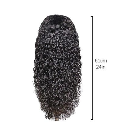 Buy Brazilian Remy Hair Wigs for Women | 24 Inch Long Wavy Lace Front Afro Curly 150% Density Natural Look - Buy Online on SooperMarket.com