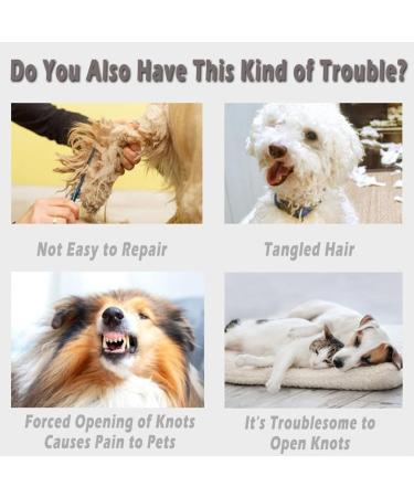 Professional PET Knotting Comb & De-Filting Knife for Dogs & Cats - Remove Mats & Debris Easily! - Buy Online on SooperMarket.com