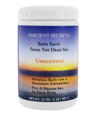 ANCIENT SECRETS Unscented 2 lb Dead Sea Aromatherapy Bath Salts