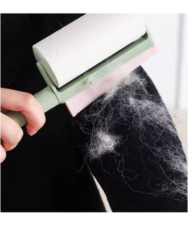Extra Sticky Lint Roller for Clothes - 2 in 1 Pet Hair Remover & Carpet Scraper | Quick Dehairing Tool with 3 Refills - Buy Online on SooperMarket.com