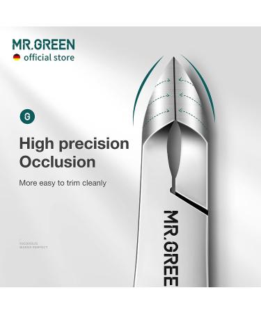MR.GREEN Cuticle Nippers & Pusher Set - Stainless Steel Nail Manicure Tool for Dead Skin Removal - Buy Online on SooperMarket.com