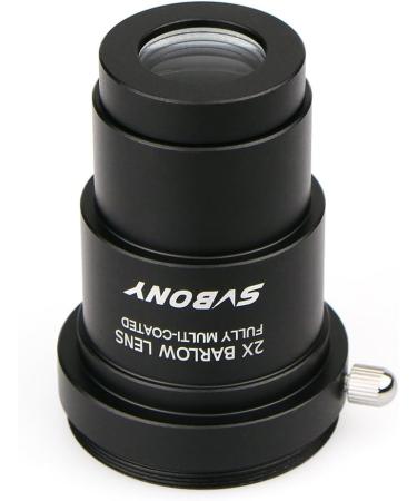 SVBONY 2X 1.25 Metal Barlow Lens with M42x0.75 Camera Connect Interface - Telescope Accessory for Astrophotography - Buy Online on SooperMarket.com