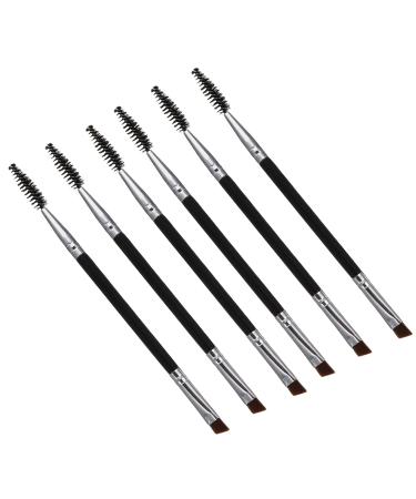 6pcs Eyebrow Brush Set - Eyebrow Spoolie Angled Brush & Mascara Grooming Tool for Perfect Eyebrows | Shop Internationally - Buy Online on SooperMarket.com